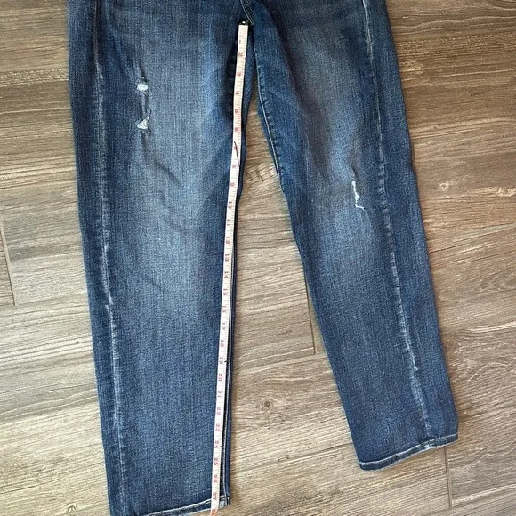 Liverpool Los Angeles ECO Girlfriend Jeans Blue‎ Wash Distressed Size 4 27 - Picture 3 of 9